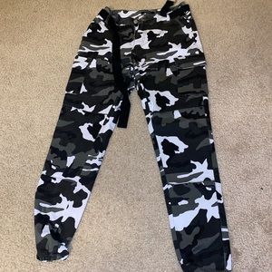 Camo cargo pants worn once